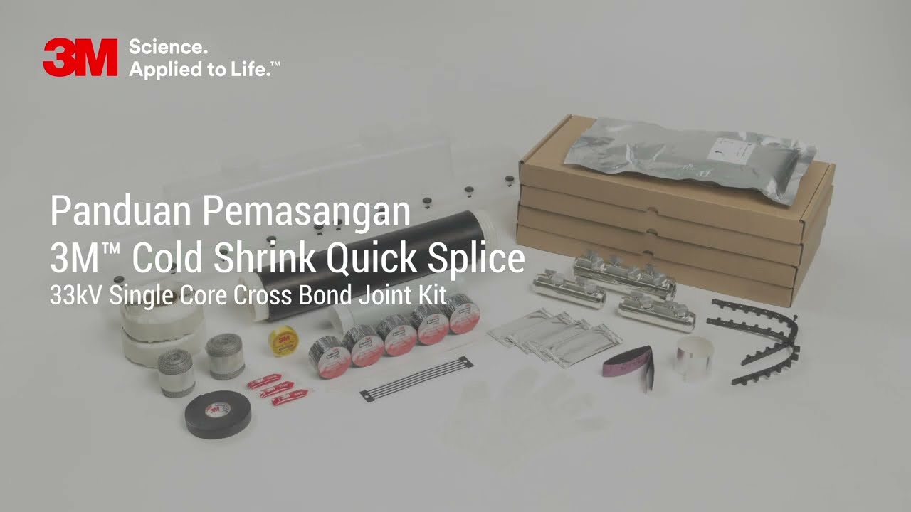 3M Cold Shrink Quick Splice 33kV Single Core Cross Bond Joint Kit 1080p25 BM