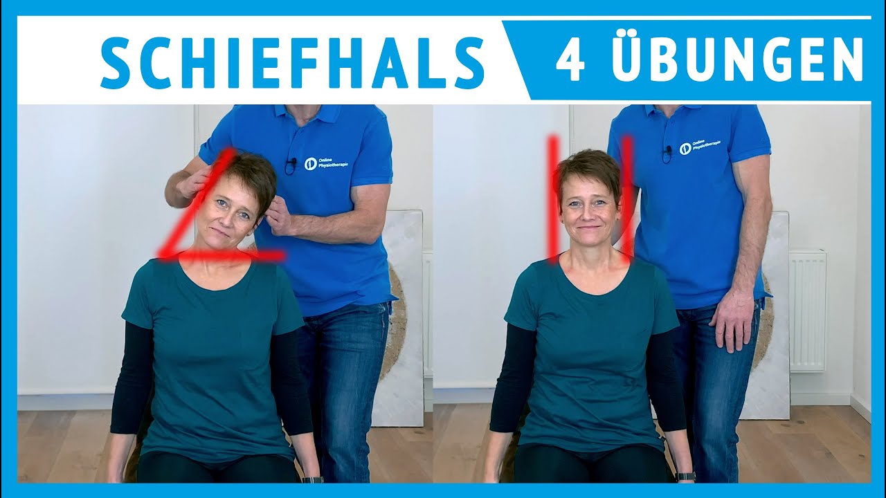 Schiefhals behandeln: 4 effektive &Uuml;BUNGEN (f&uuml;r zuhause)