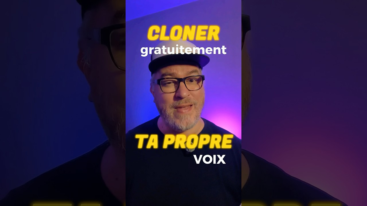 Comment cloner gratuitement ta propre voix ? J&rsquo;ai la solution !!