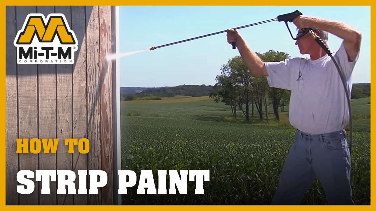 How To Strip Paint With A Pressure Washer