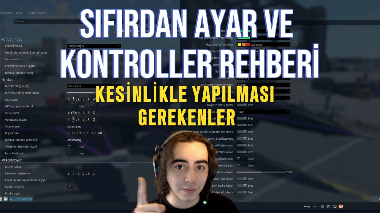 Sıfırdan ayarlar ve kontroller rehberi// War Thunder