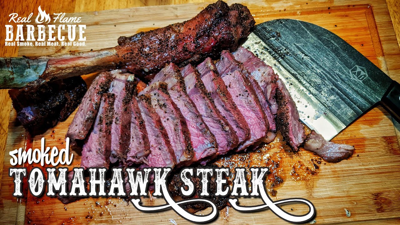 The Best Way to SMOKE and SEAR a Tomahawk Steak | 3lbs #howto