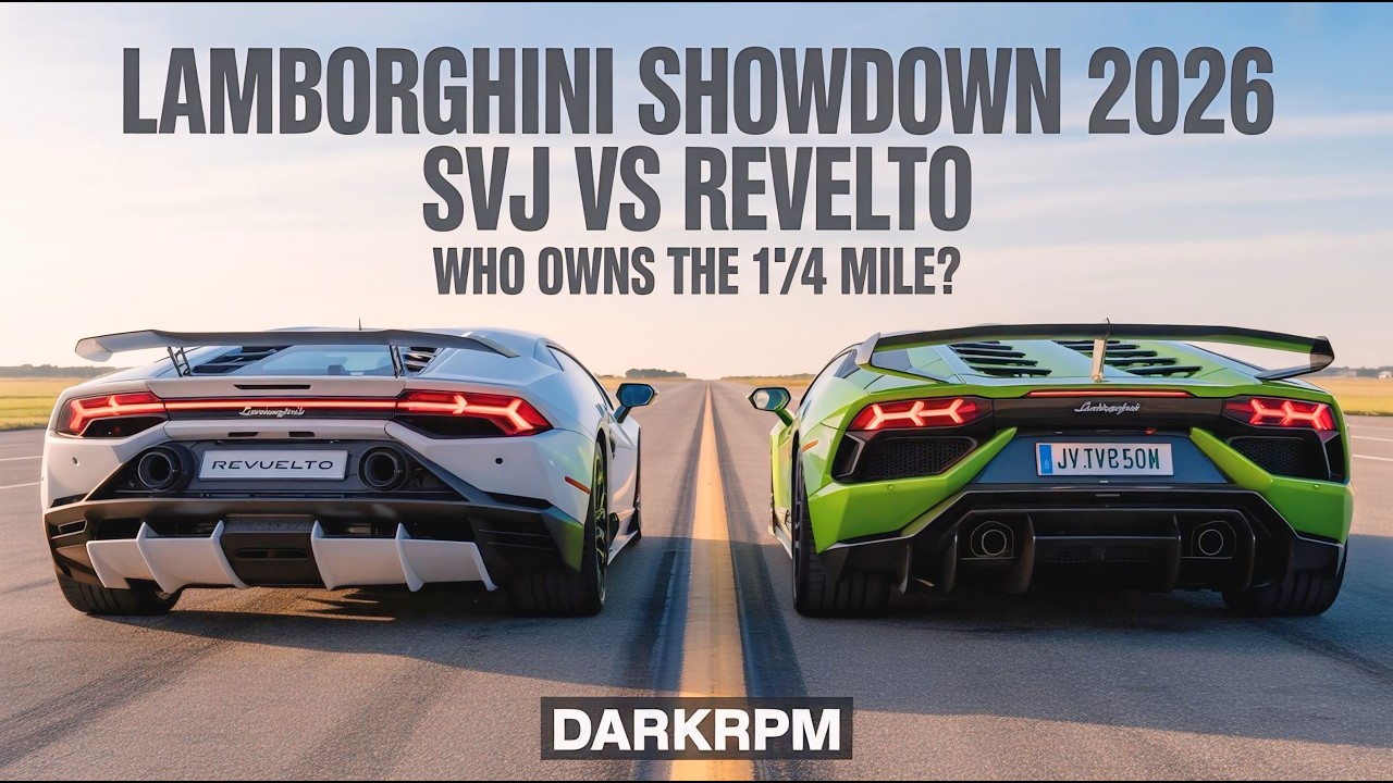 Lamborghini Showdown: Aventador SVJ vs Revuelto 1/4 MILE RACE | 2026 | DarkRPM