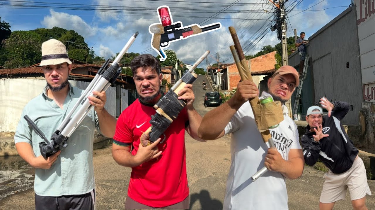ARMA MODIFICADA X ARMA DE GEL VS ARMA MODIFICADA MAIS APELONA DOS MOLEQUE 