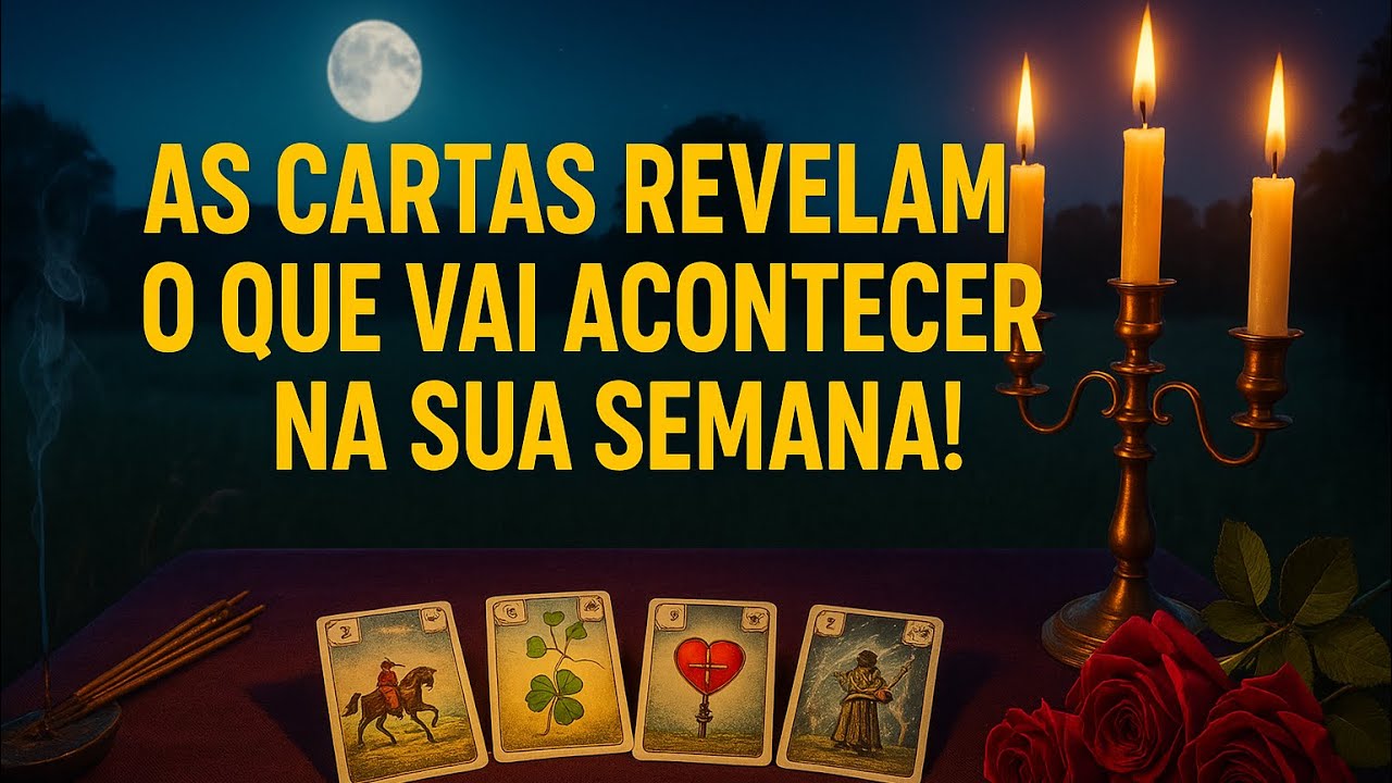AS CARTAS REVELAM O QUE VAI ACONTECER NA SUA SEMANA!