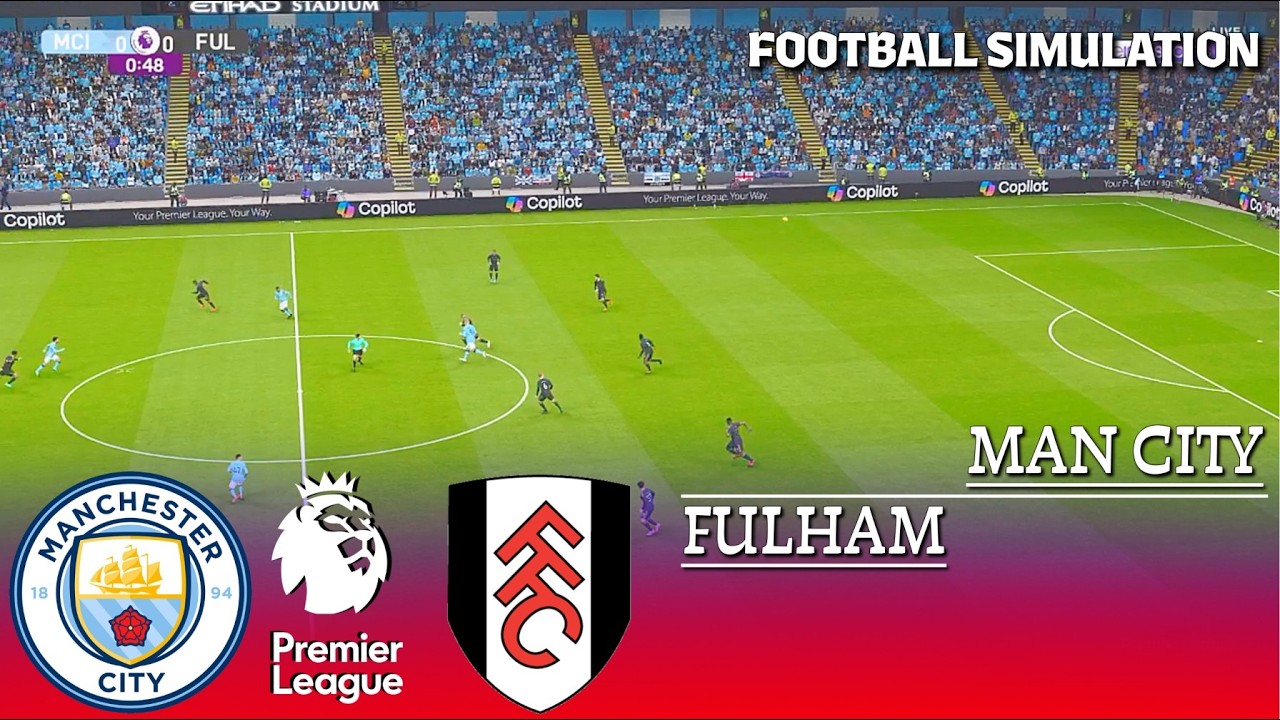 Manchester City vs Fulham - English Premier League | PES 21 Simulation