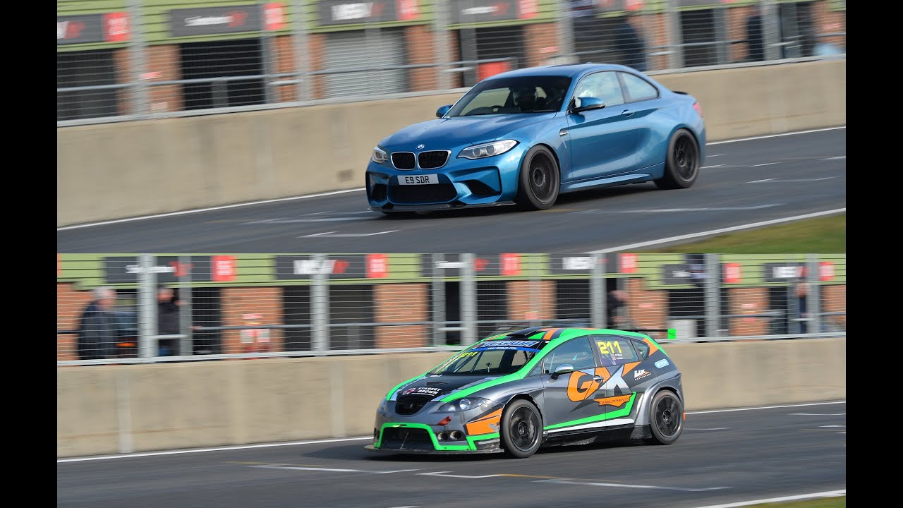 BMW M2 vs Seat leon Supercopa race car at Snetterton 300