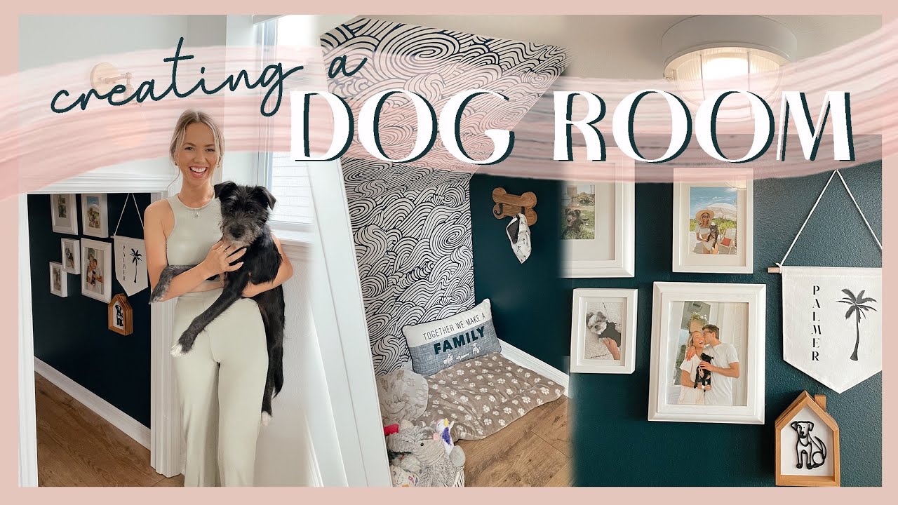 DIY UNDER THE STAIRS DOG ROOM | storage ideas, organization, & cute puppy decor! ✨🐾