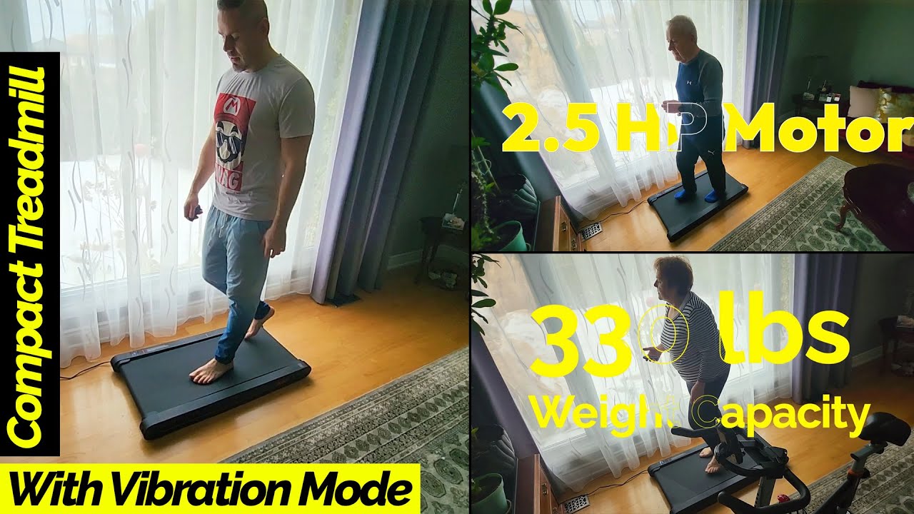 Best Walking Pad Treadmill with Vibration Mode & Mobile App Control | 2.5 HP, 330 lbs Capacity