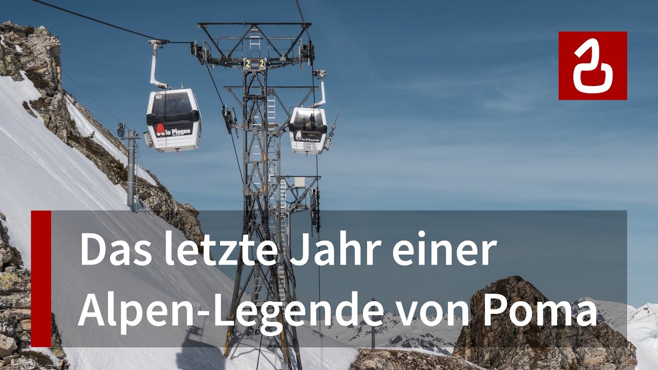 Seilbahn La Plagne - Roche de Mio | Abschied vom spektakulärsten Poma-Dinosaurier der Welt