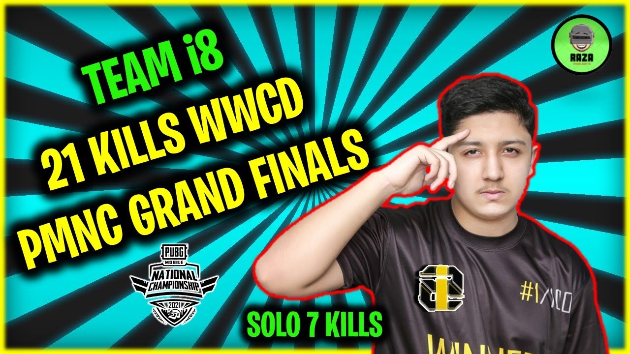 TEAM i8 ESPORTS 21 KILLS WWCD PMNC PAKISTAN FINALS 2021 | @crypto5775 SOLO 7 KILLS