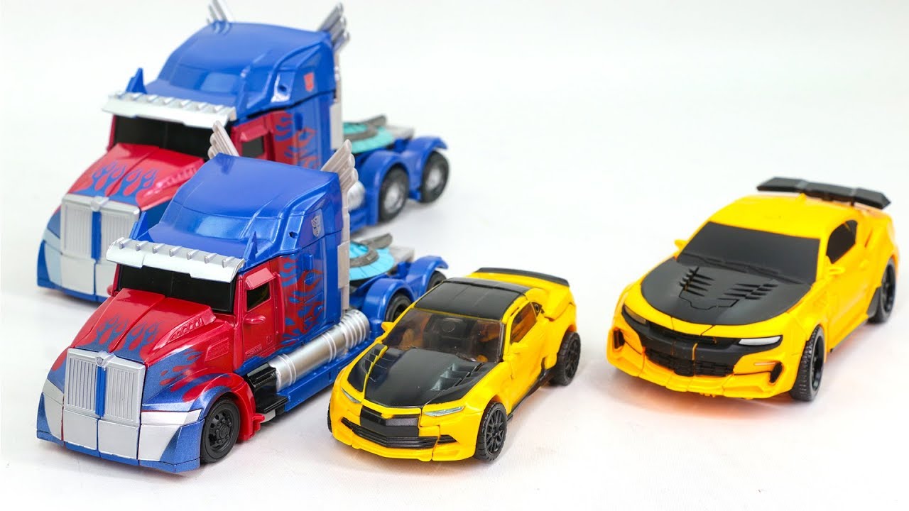 Transformers 5 TLK KO OverSized Bumblebee Optimus Prime Truck Vehicles Robots Car Toys