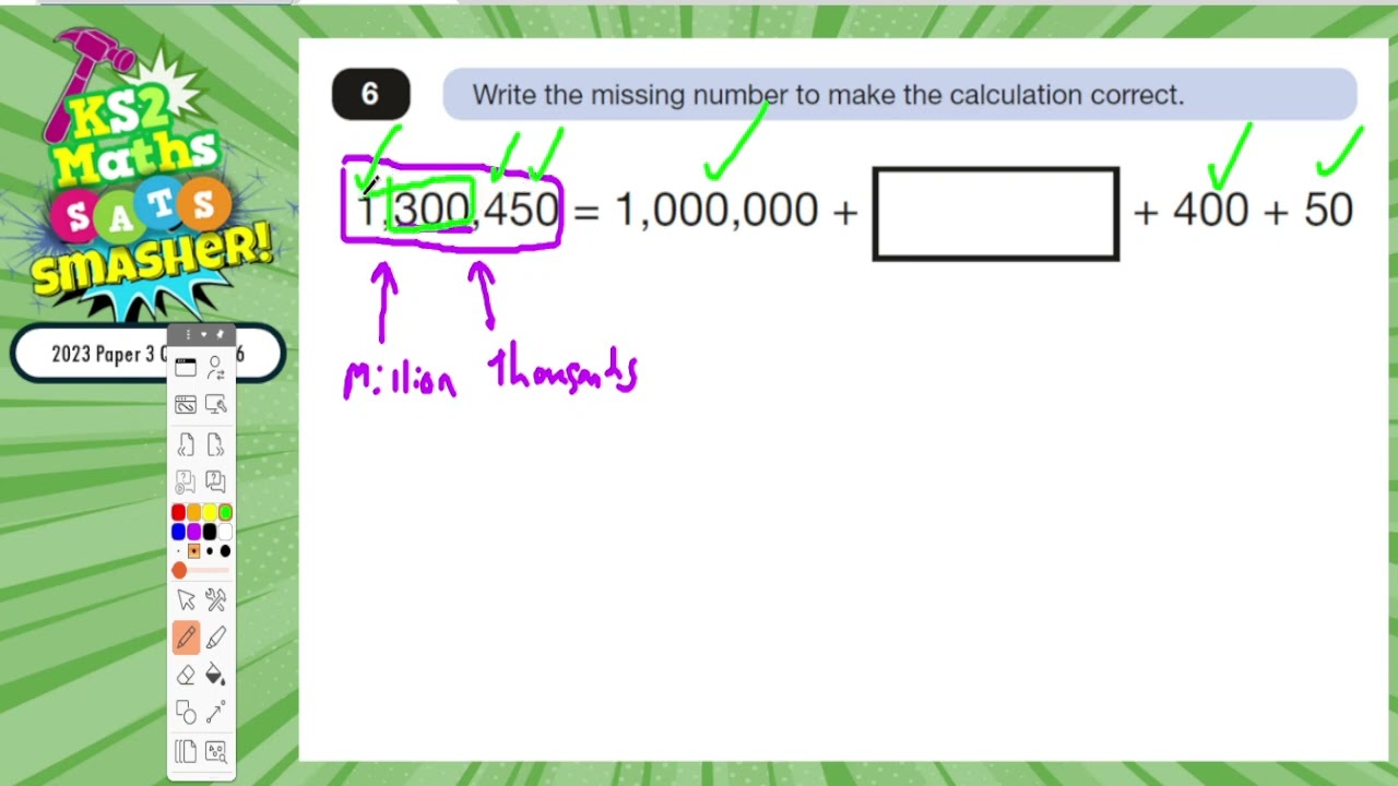 2023 Reasoning Paper 3 Q6 KS2 SATS
