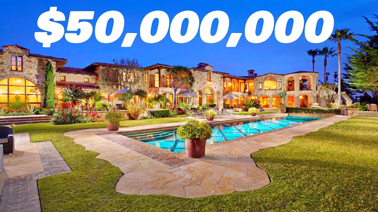 $50,000,000 Beachfront Mediterranean Mansion in Southern California