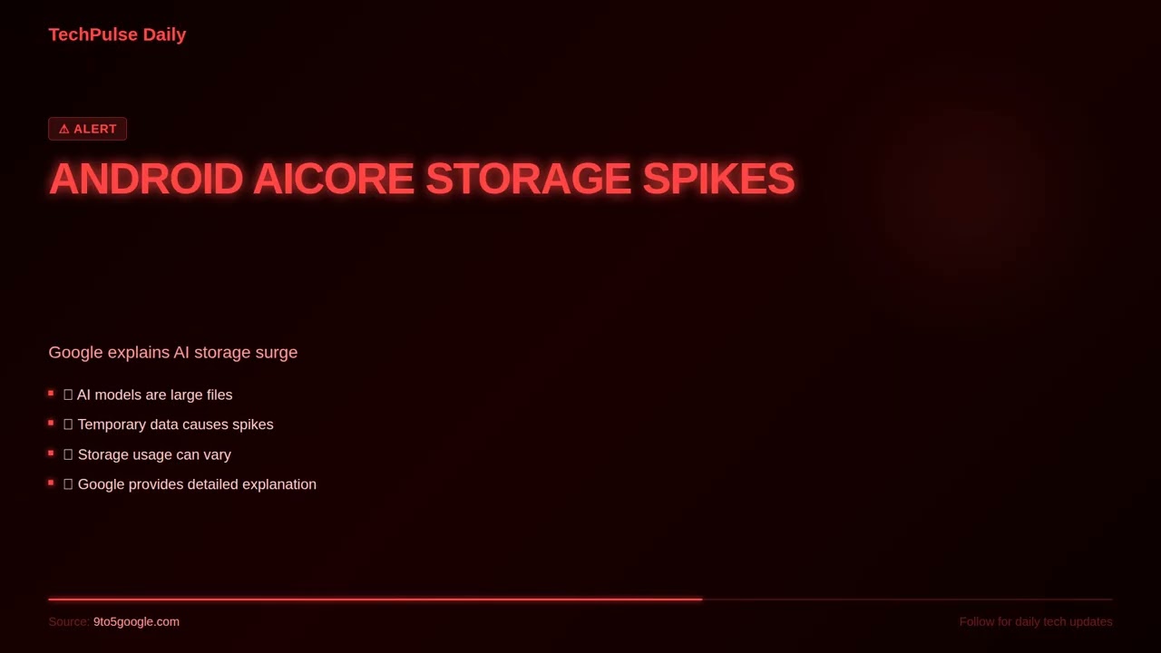 ANDROID AICORE STORAGE SPIKES #Shorts