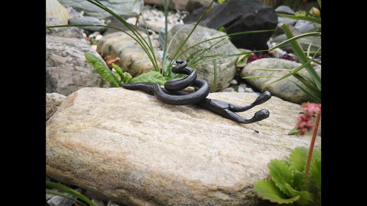 Handmade steel snail