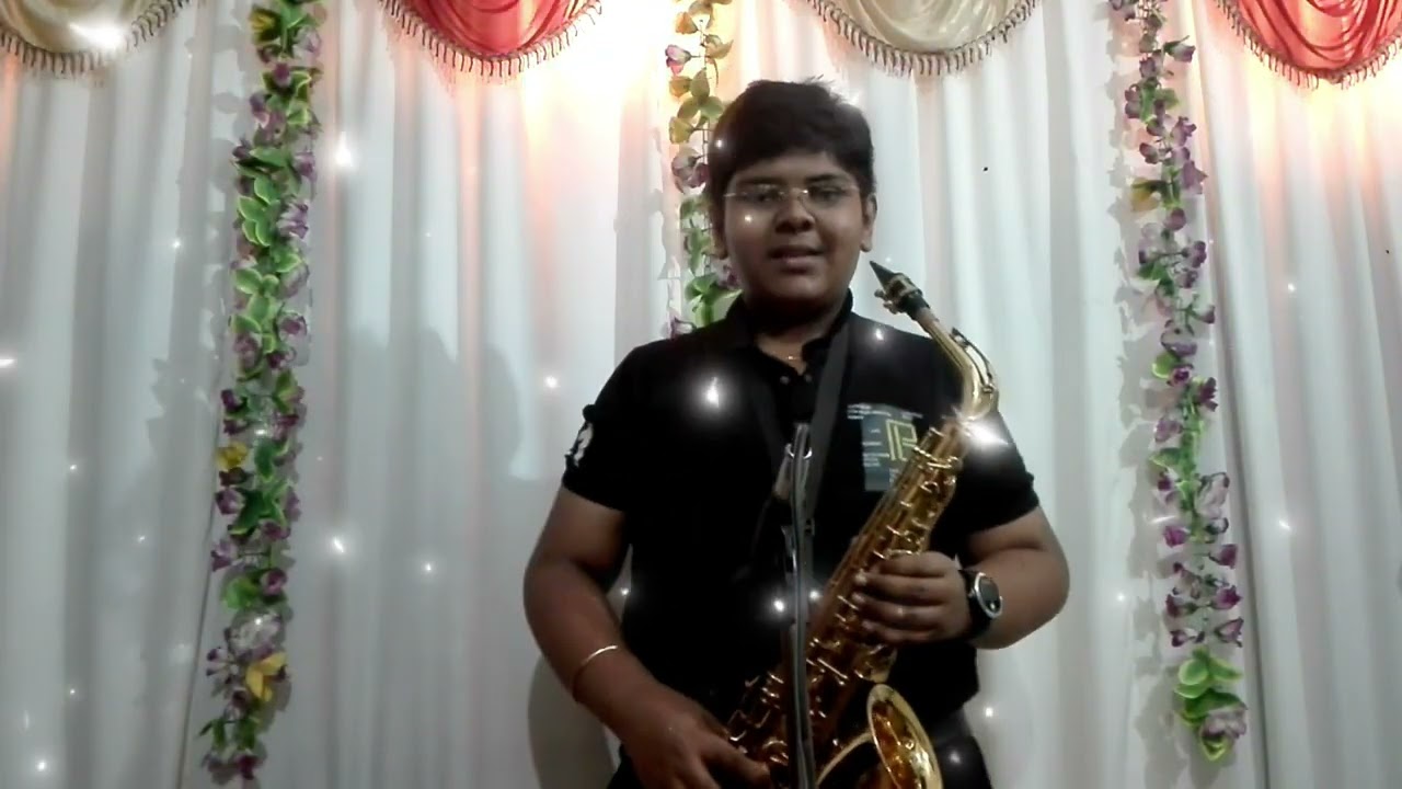Neele neele ambar par. Kumar Anurag. Saxophone cover.