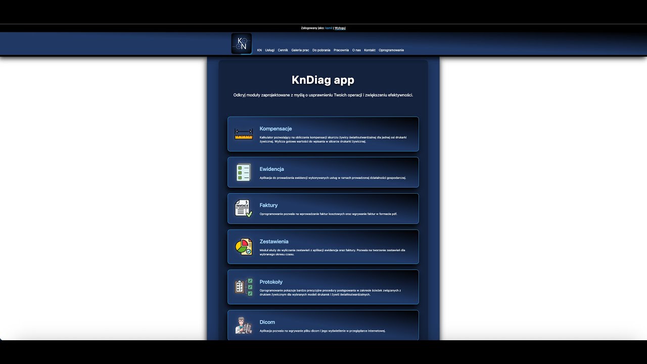 Druk 3d oprogramowanie KnDiag - wprowadzenie do wszystkich modułów dla druku 3d w branży medycznej