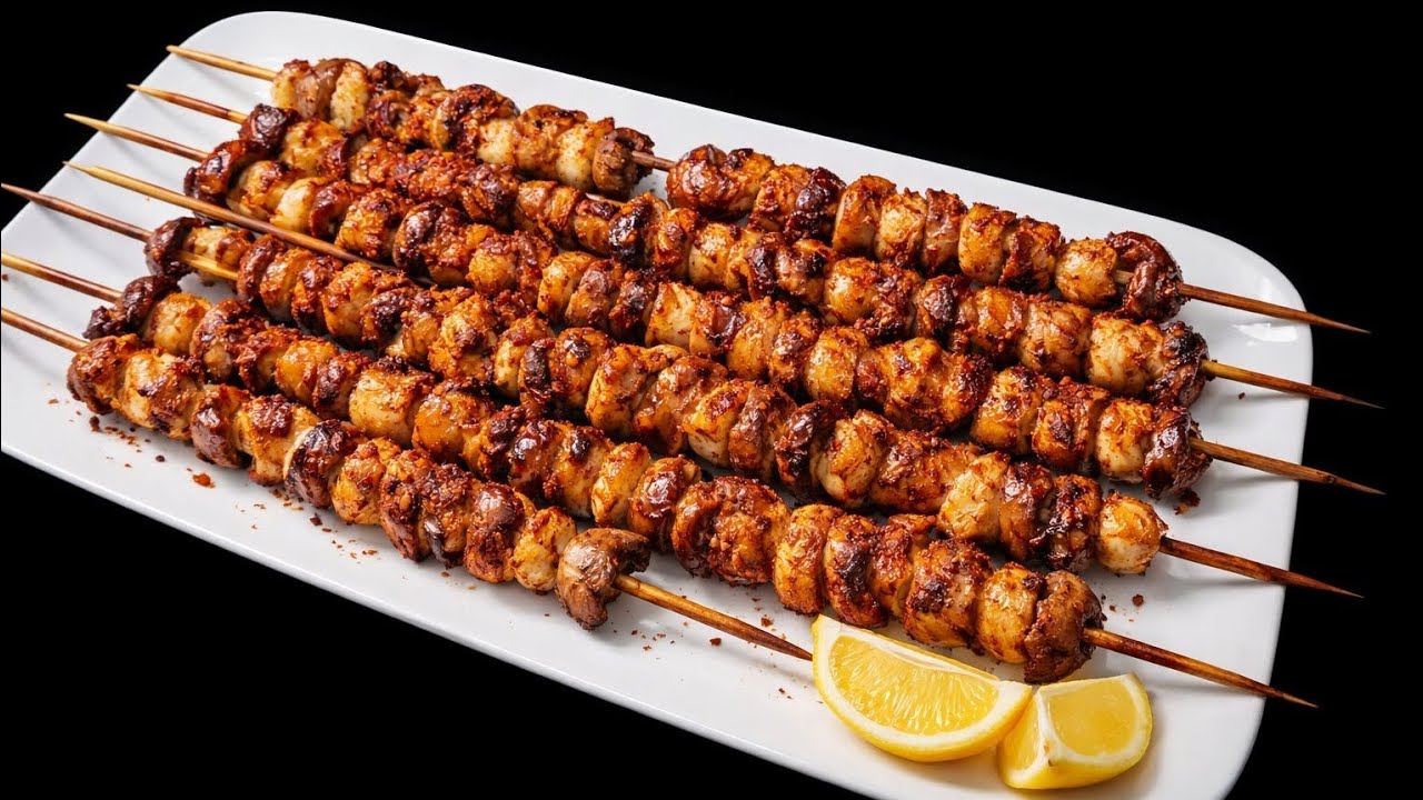 قلوه گوسفندی کبابی با دنبه، بسیار خوشمزه و آبدار 🔥🥩 | Grilled Lamb Kidneys with Lamb Fat