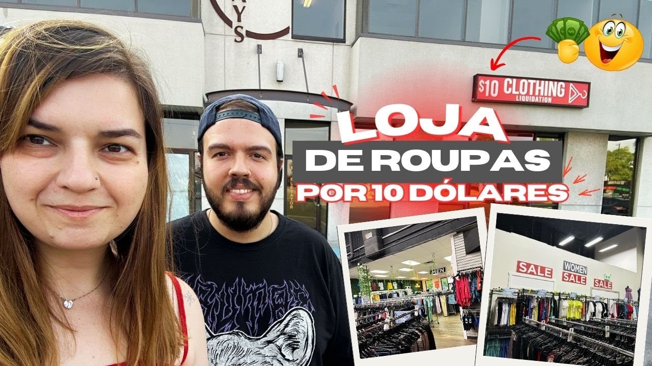 Loja de Roupas por 10 DÓLARES ??? (NÃO É BRECHÓ! 😱🤑)