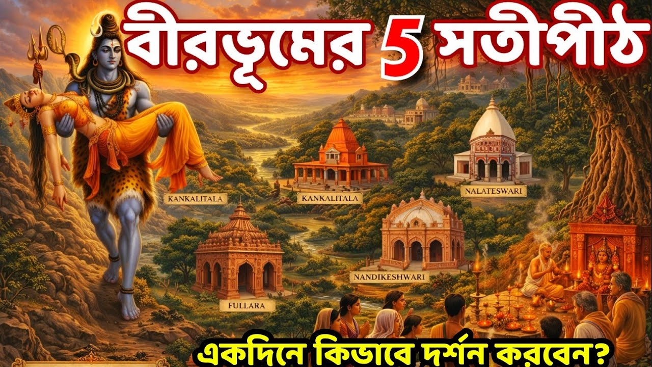 5 Sati Peeths of Birbhum | Birbhum Satipith | বীরভূমের 5 সতীপীঠ