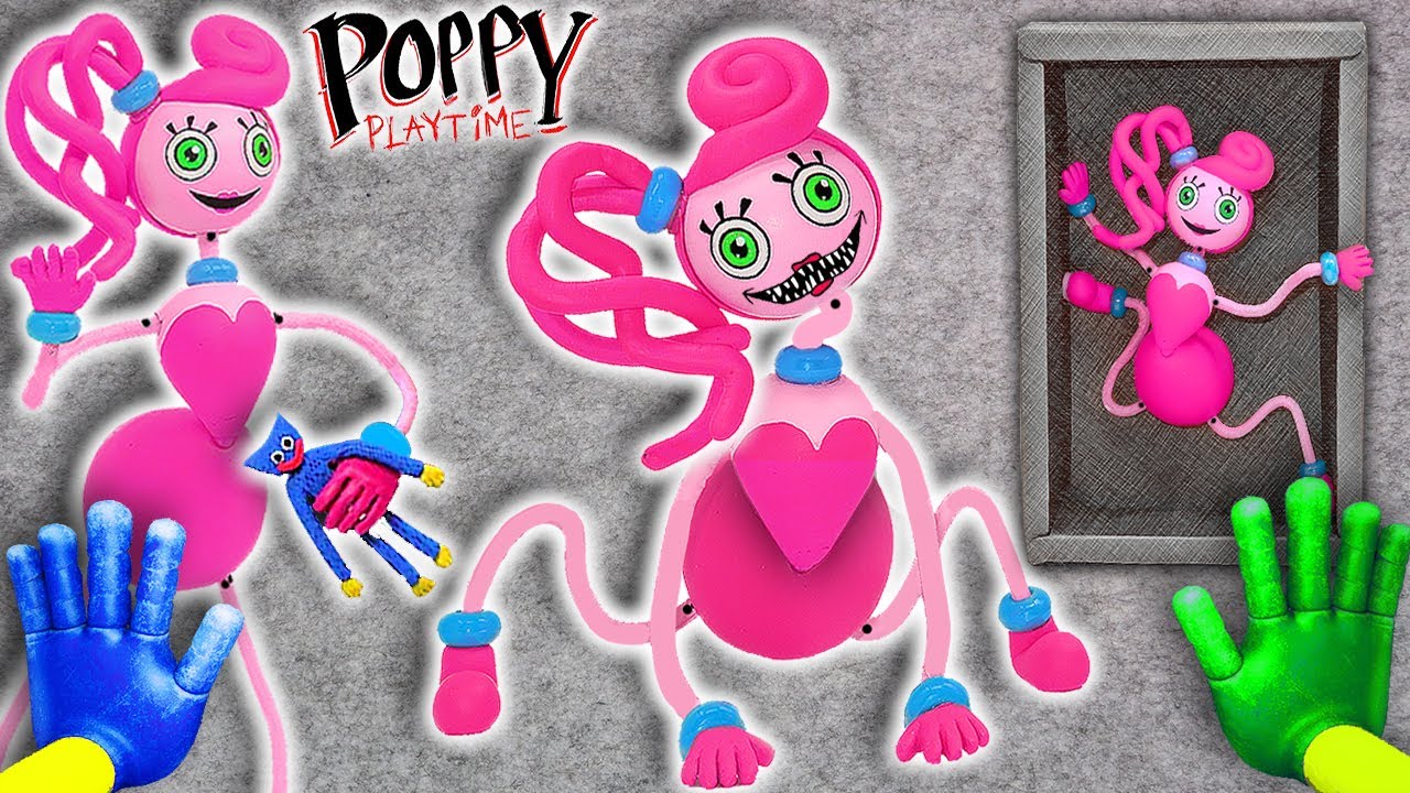 🎀Como hacer Figura en 3D ARTICULADA de Mommy Long Legs de Poppy Playtime Escultura 🎀