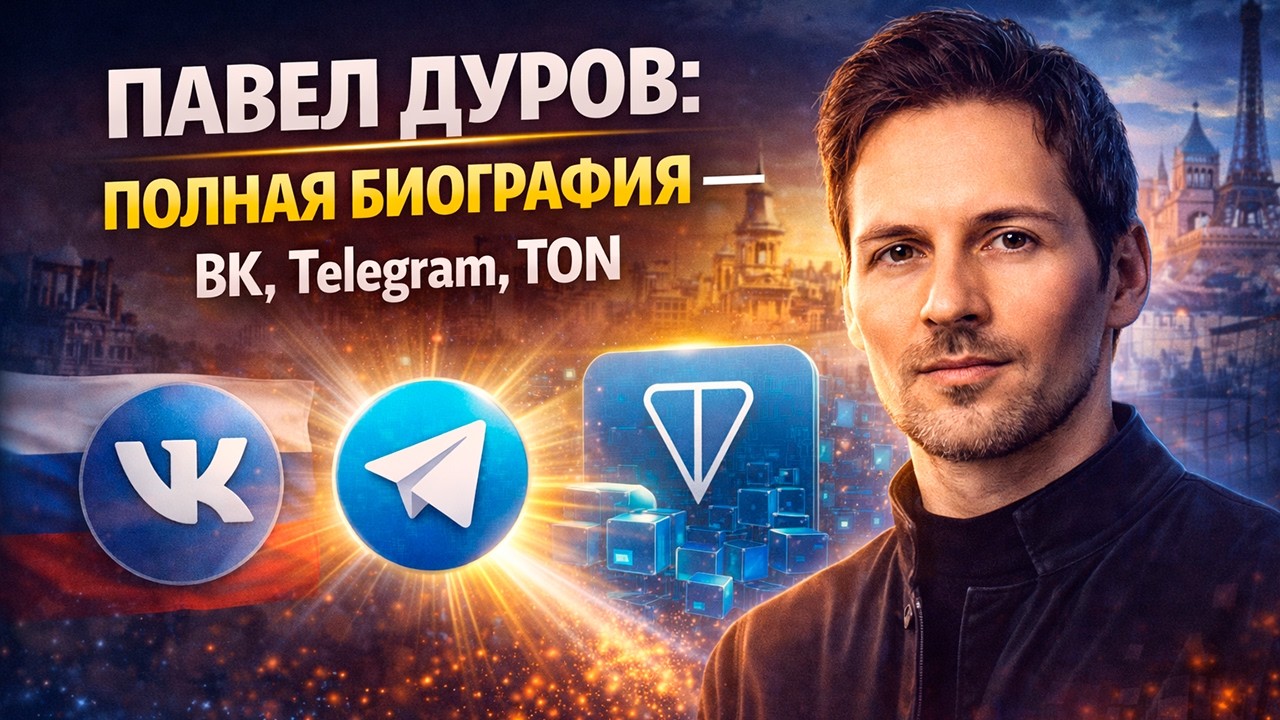 Павел Дуров: как он ушёл из ВК и построил Telegram