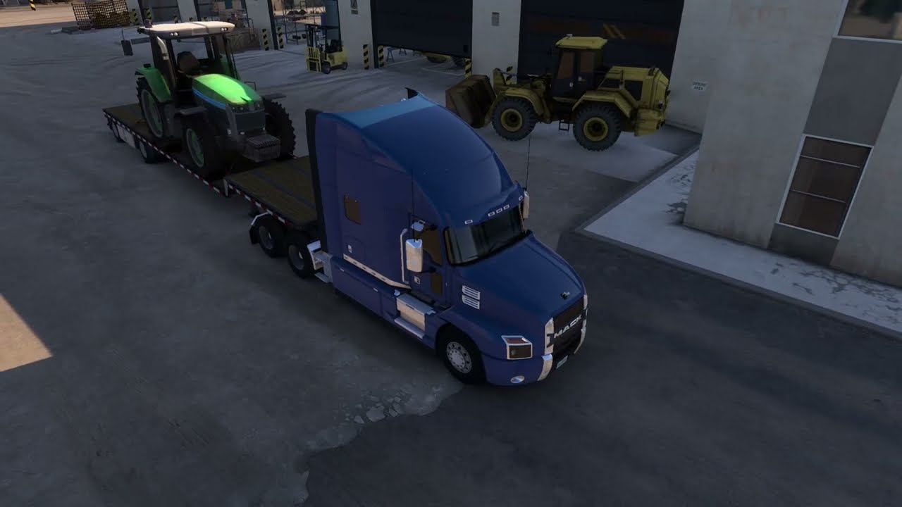 American Truck Simulator :Ruta con un _ Mack Anthem _me dirijo a Woodward _ Jugando_ló
