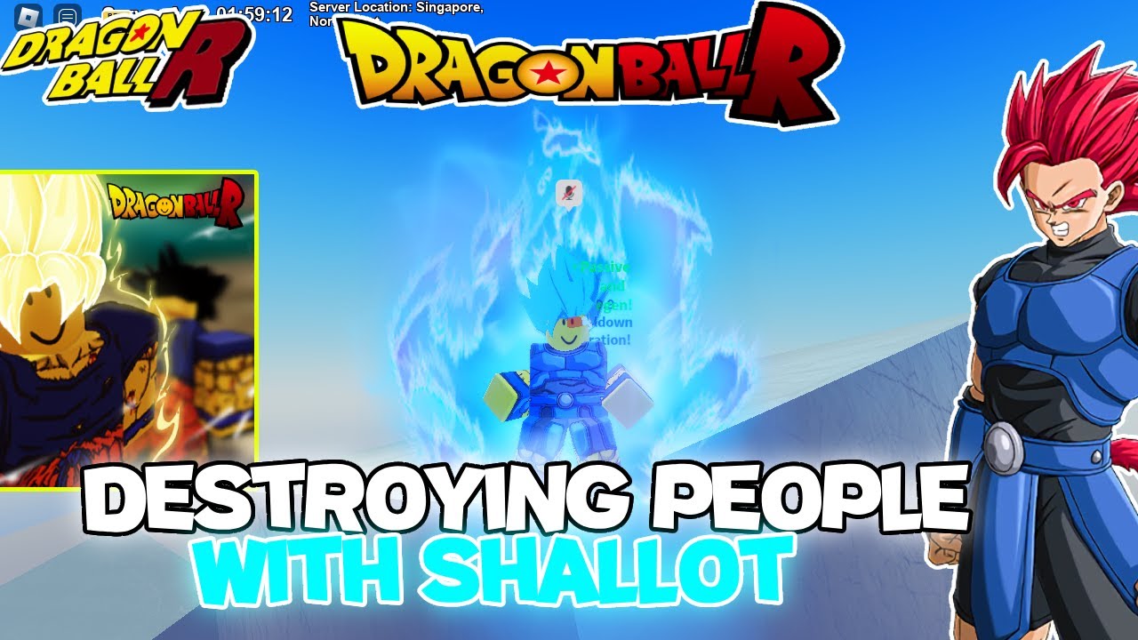 DESTROYING PEOPLE WITH SHALLOT IN DRAGON BALL R : REVAMED ROBLOX PART 9