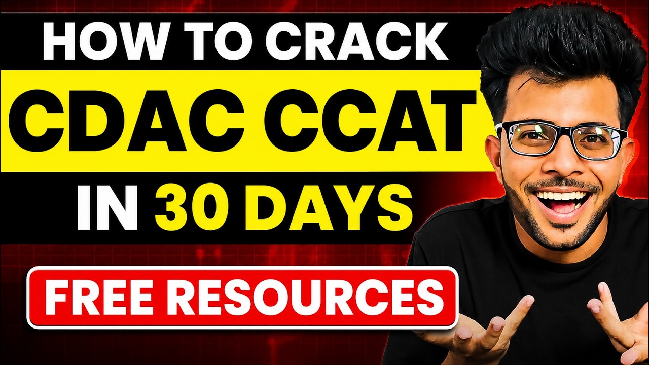 How to Crack CDAC CCAT Exam in 2026 | IMP Topics | Strategy | Free Resources 🔥📚