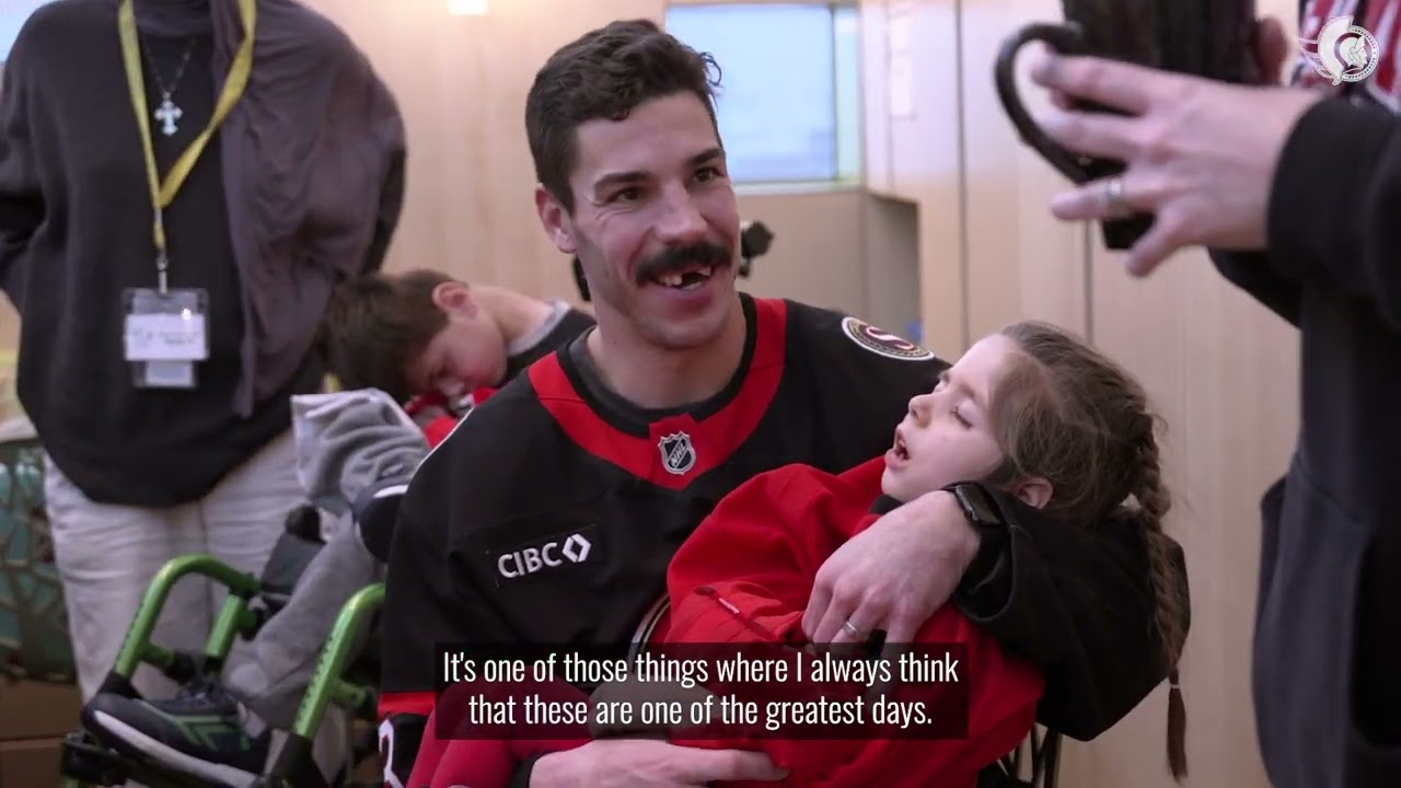 Senators Holiday CHEO Visit