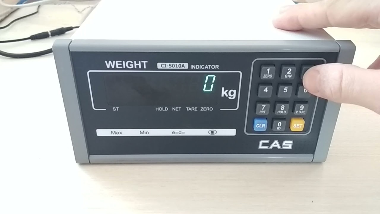 Настройка индикатора CAS CI 5010A на режим непрерывной передачи данных