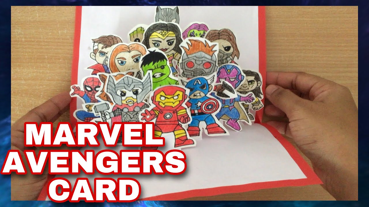 Marvel and Avengers Card | Step Pop-up Card