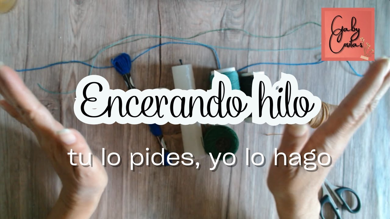 Como encerar hilo para coser cuadernillos  #tulopidesyolohago ***Gaby Cositas***
