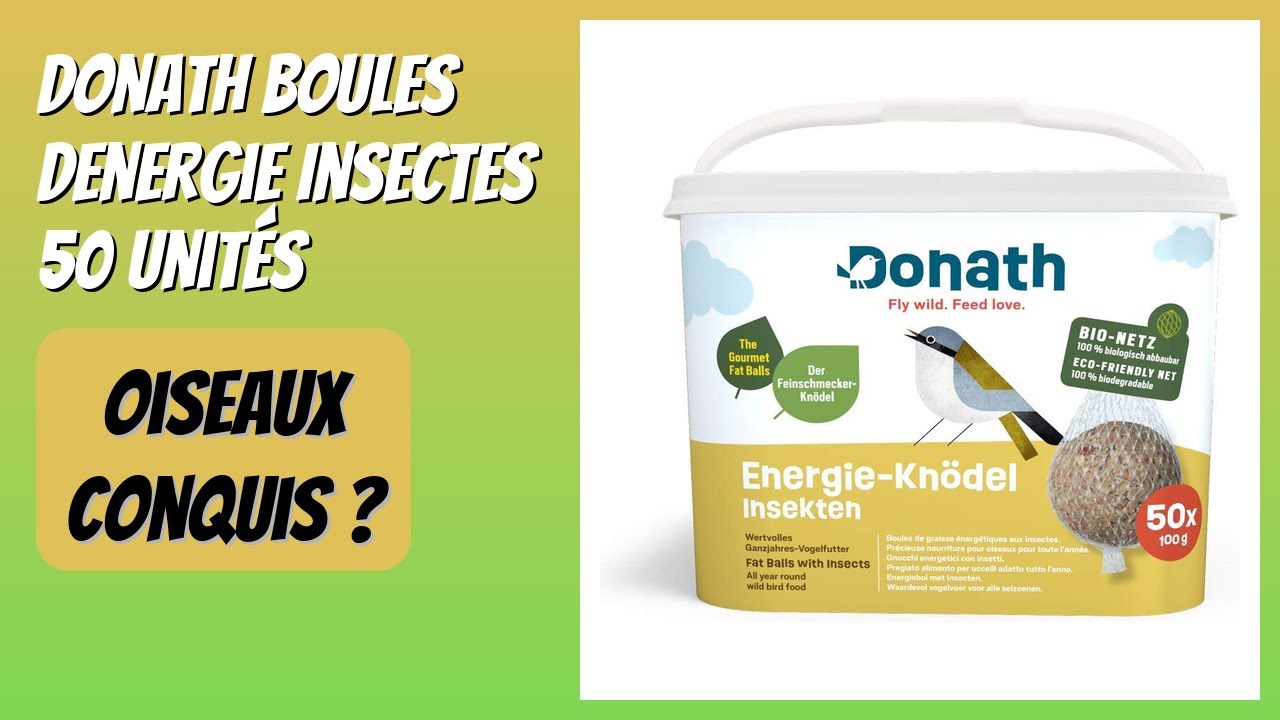 AVIS (2026) : Donath Boules dEnergie Insectes 50 Unités. DÉTAILS