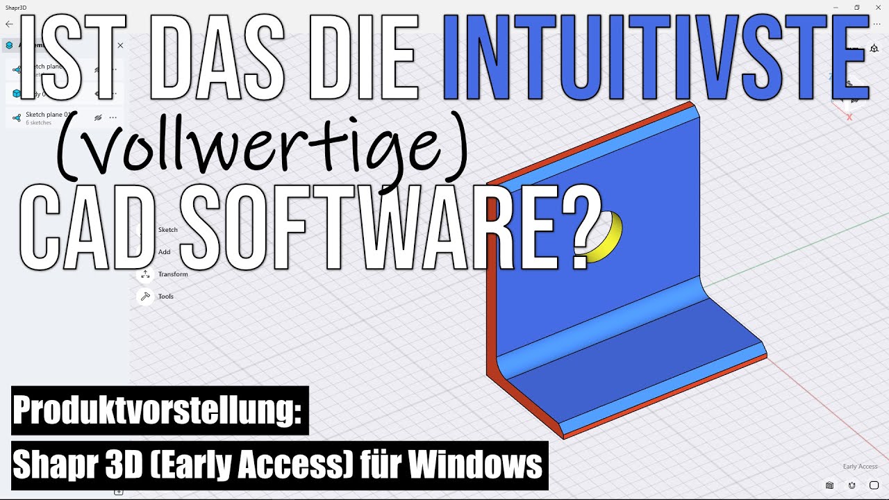 Vorstellung Shapr3D - Die intuitivste vollwertige CAD Software? (DE)