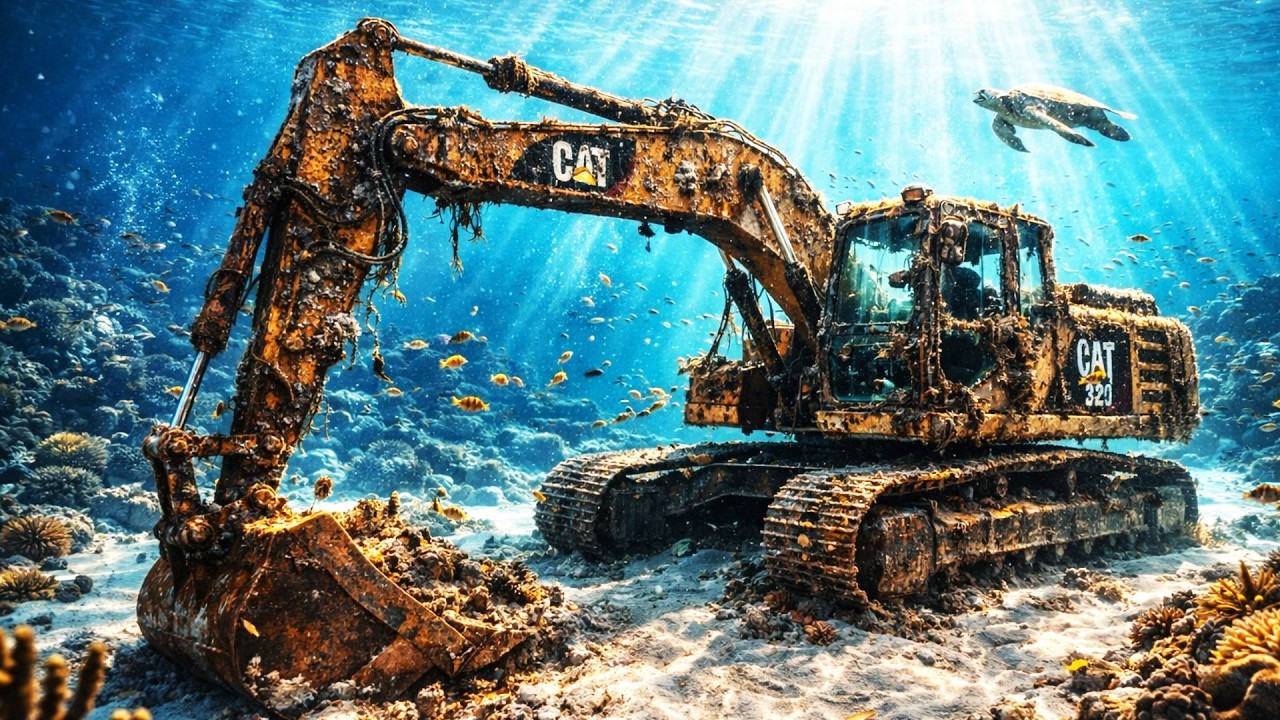 After 30 Years Lost Beneath the Ocean, This CAT 320 Excavator’s Restoration Is Unbelievable!