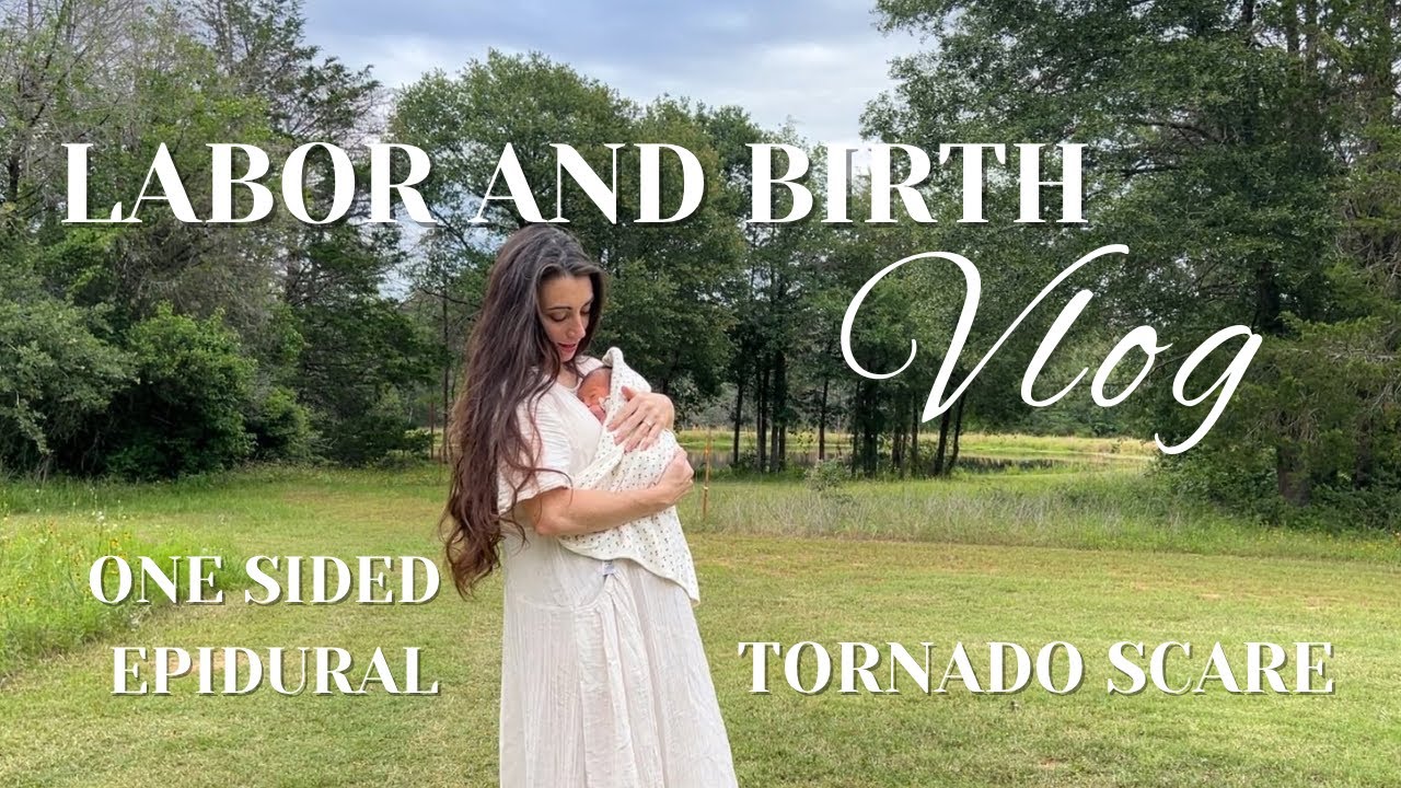 Birth Vlog of First Baby | TORNADO scare | birth vlog 