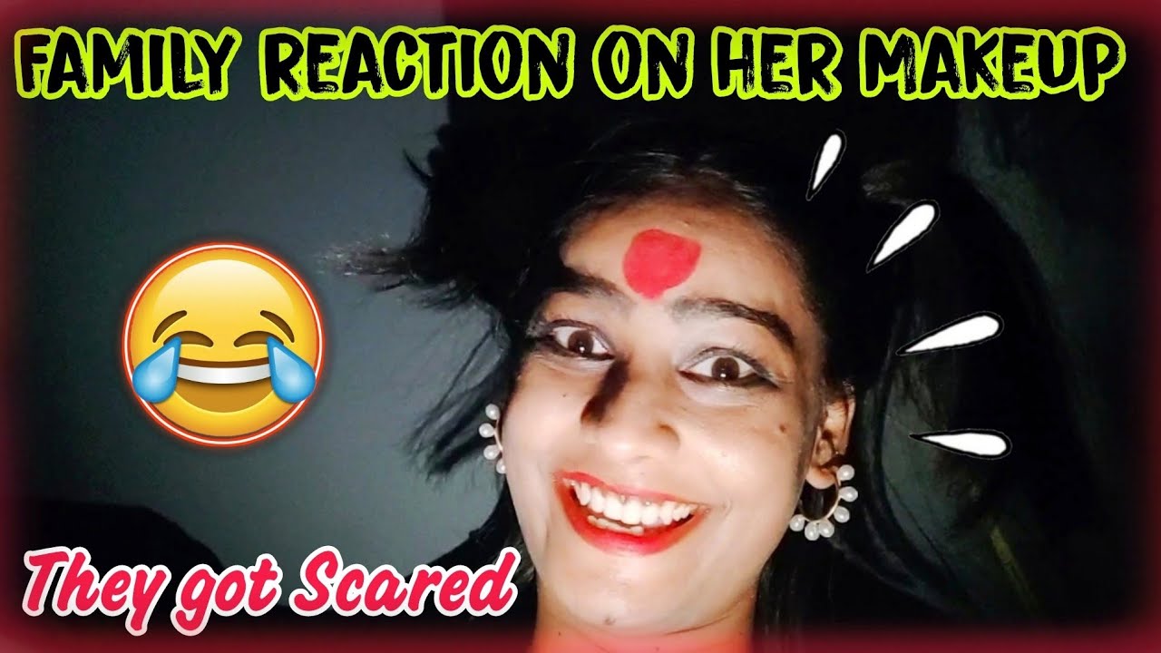 Family *REACTION* On Her Disastrous Makeup | They Got Scared🤣| A Pointless Vlog