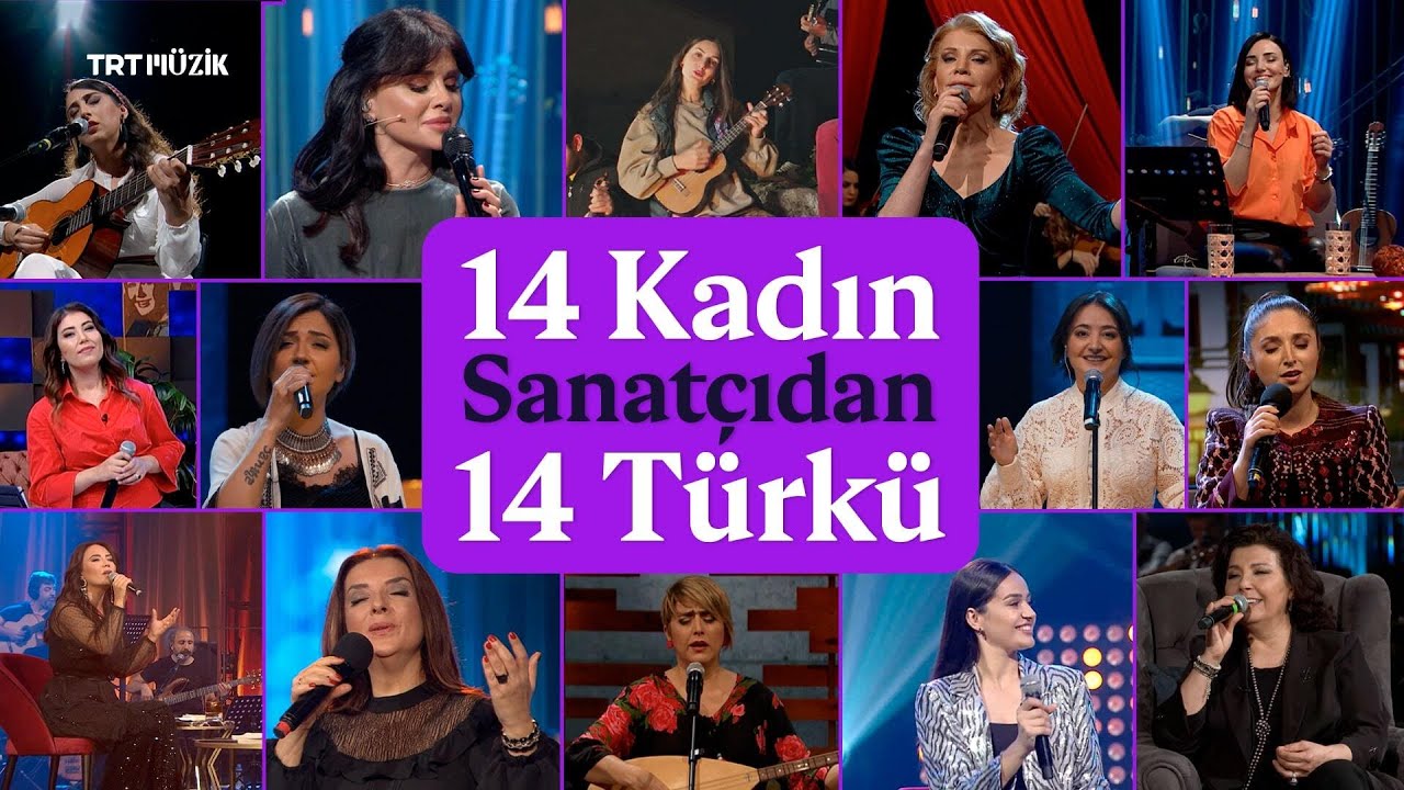 🎵 14 Kadın Sanatçıdan 14 Türkü | #TRTMüzik Programlarından Seçme Türküler