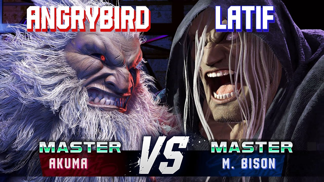 SF6 ▰ ANGRYBIRD (Akuma) vs LATIF (M.Bison) ▰ High Level Gameplay
