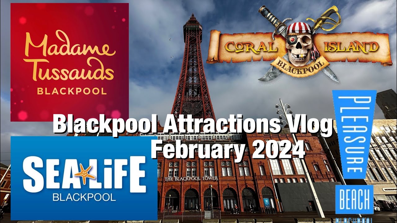 Blackpool Attractions Vlog February 2024 & PLEASURE BEACH CLOSED SEASON UPDATE!
