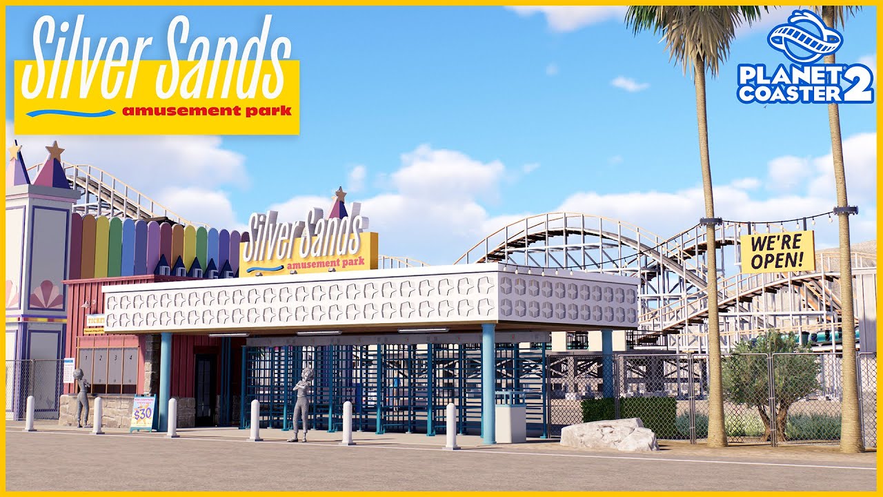 Building an amusement park in the middle of the desert in Planet Coaster 2 | Silver Sands