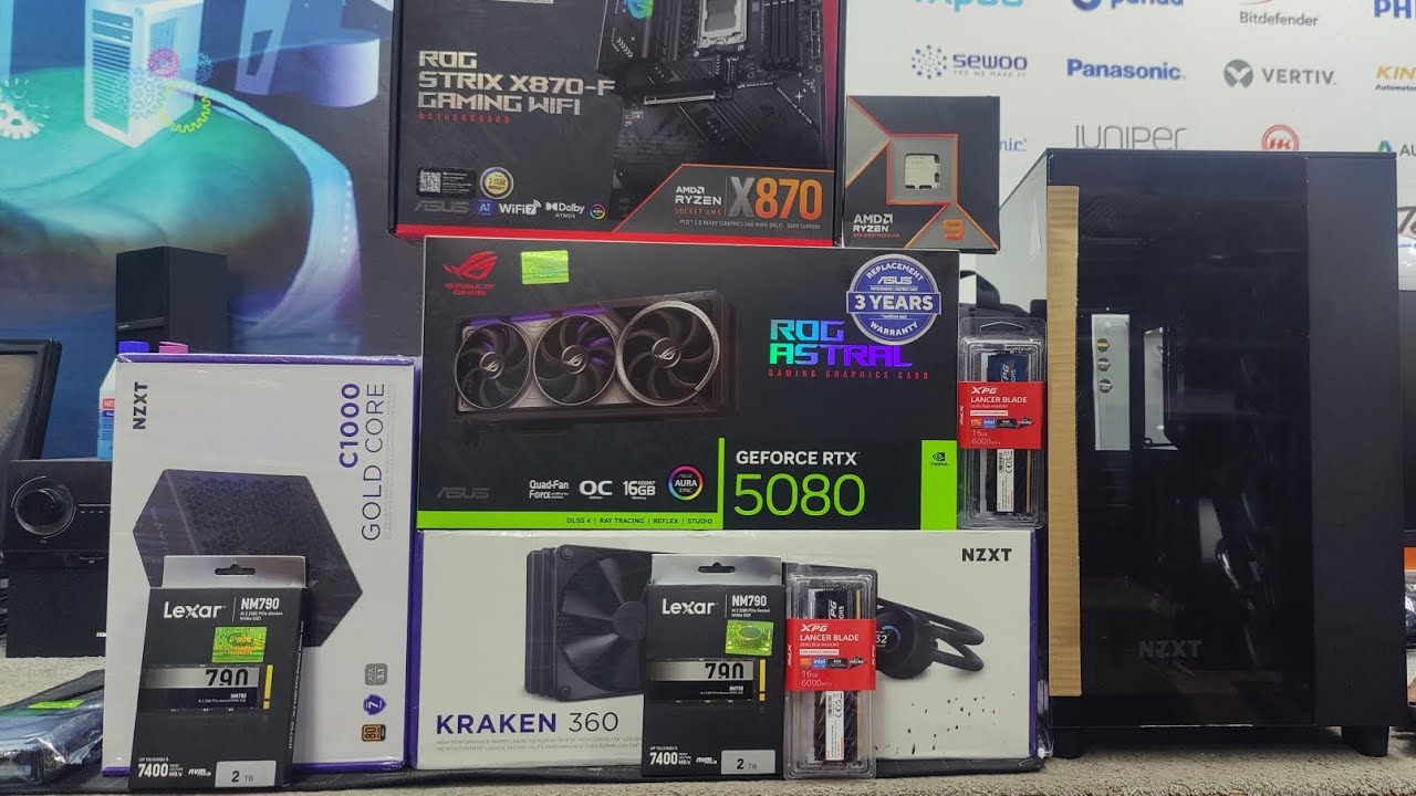 HOW TO PC BUILD| ASUS RTX5080 | ROG X870-F | RAYZEN 9 9950X| STEP BY STEP