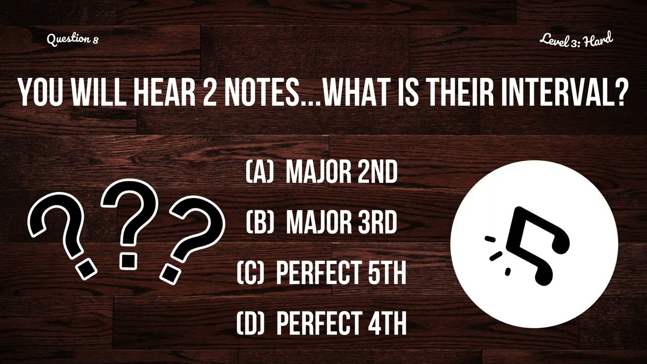 TONE DEAF - Ear Test for Musicians   (Major Scale Intervals -  Test 2)