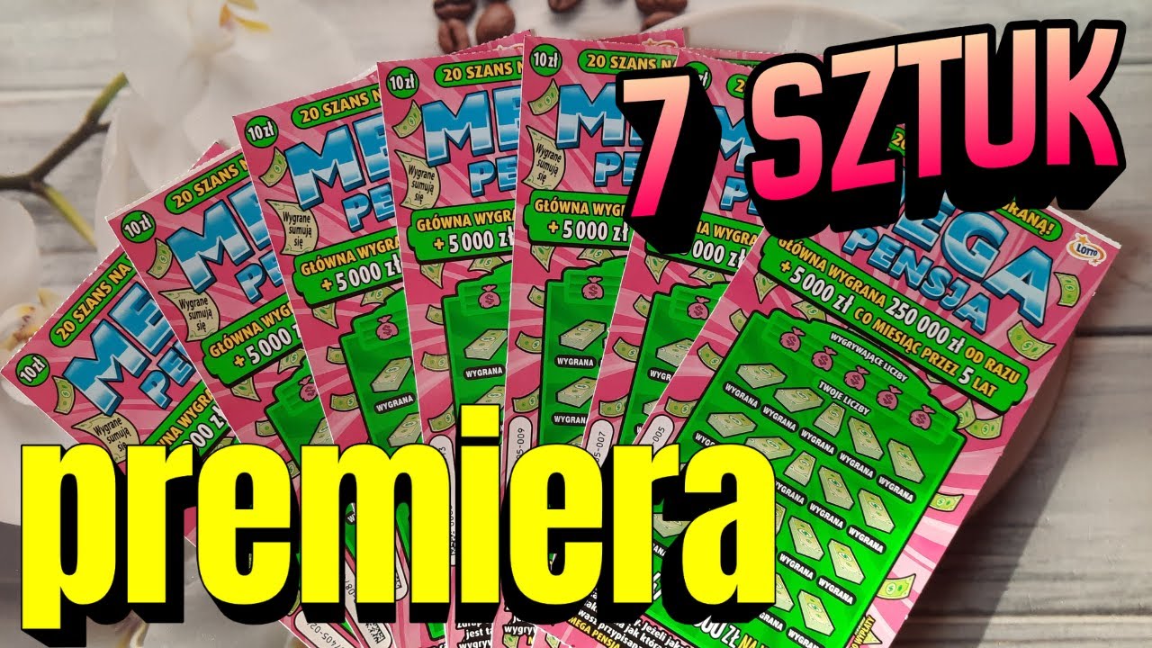 Zdrapki Lotto👉PREMIERA🤩MEGA PENSJA🤩KUPIŁAM, AŻ 7 SZTUK🤑🤑🤑#megapensja