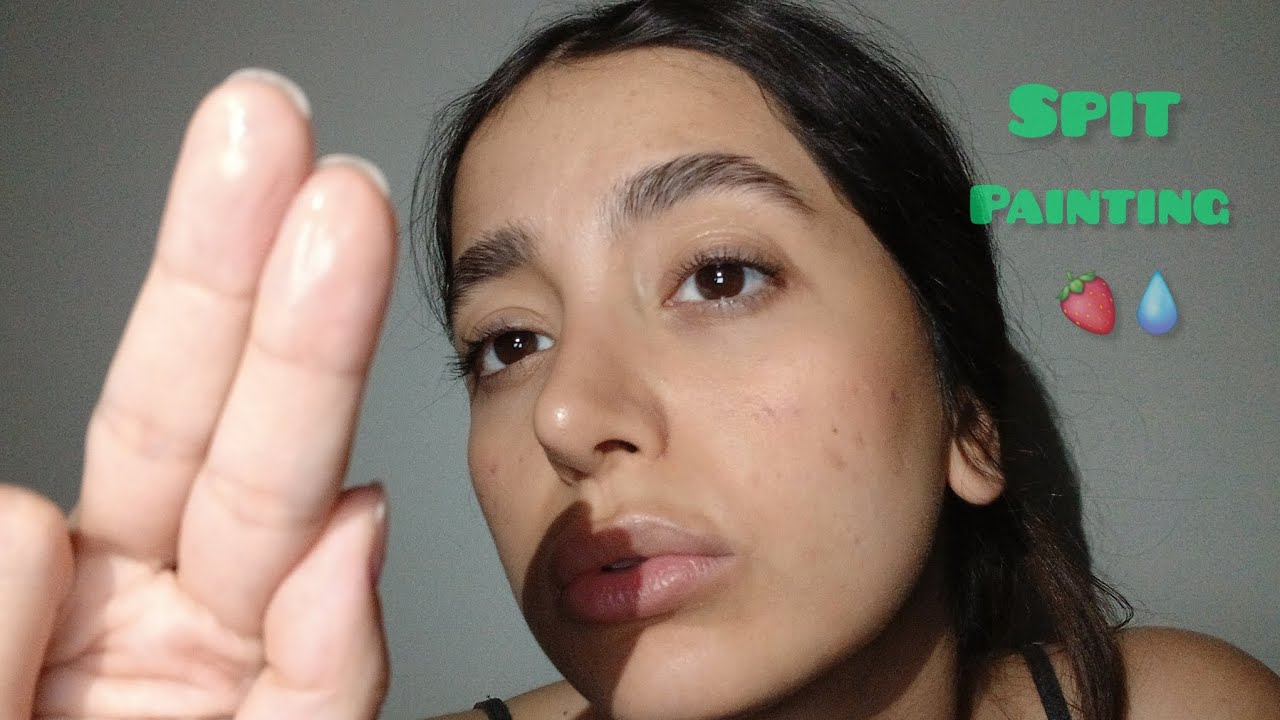 ای اس ام ار spit painting 🙉 (نقاشی با اب دهن😬)