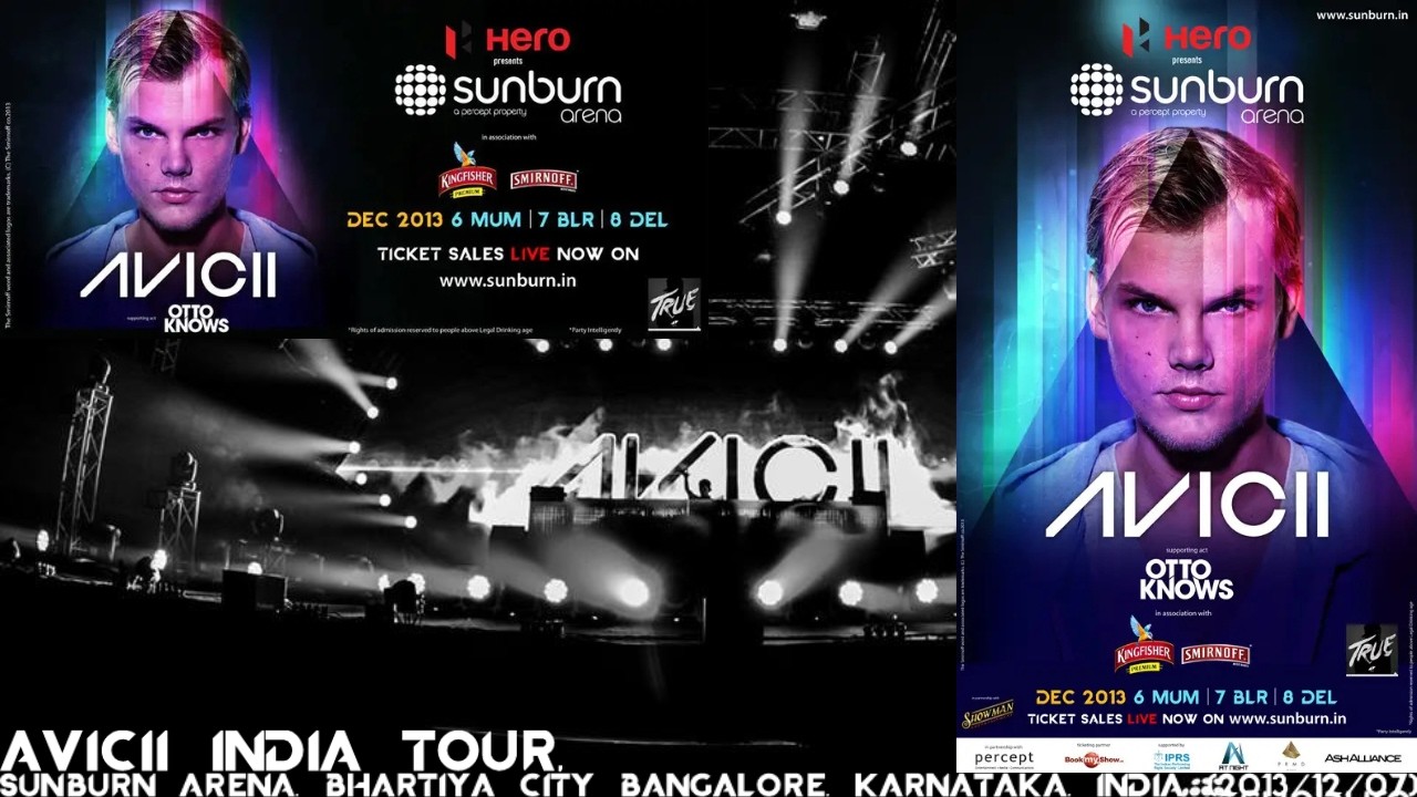 Avicii @ India Tour, Sunburn Arena Bangalore, India (2013/12/07)