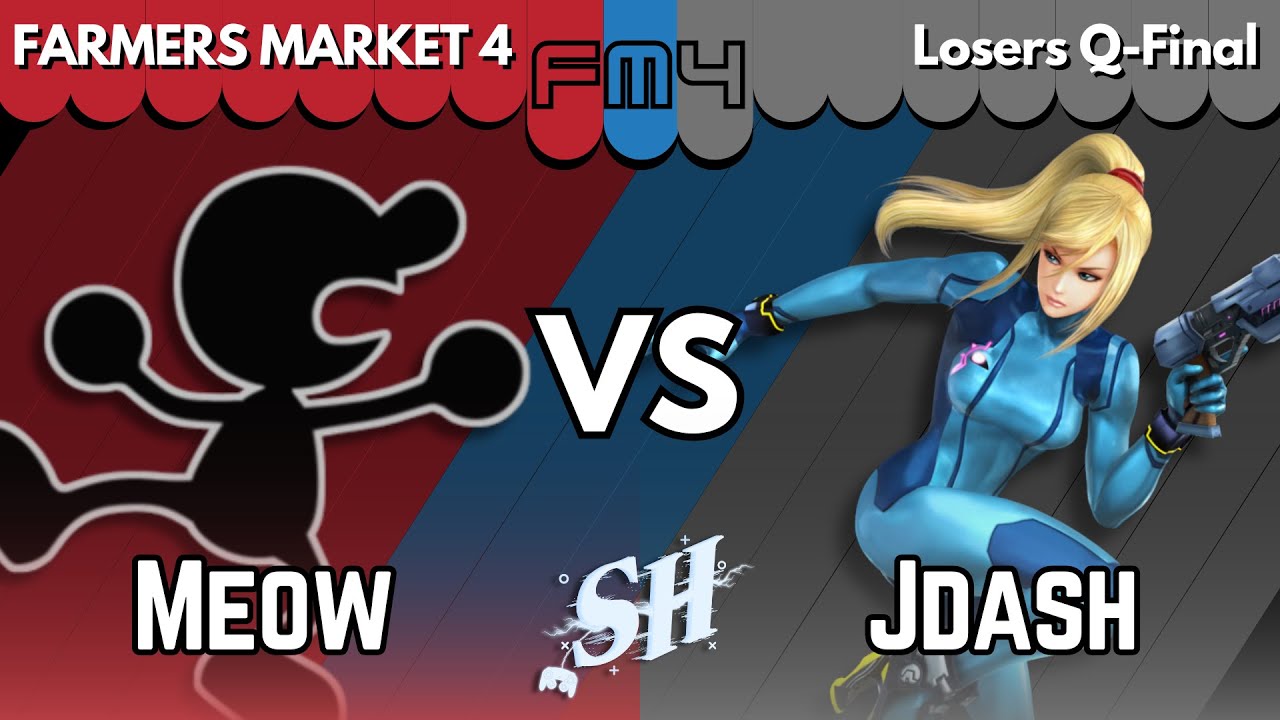 Farmer's Market 4 - Meow (Game and Watch) vs Jdash (Zero Suit Samus)