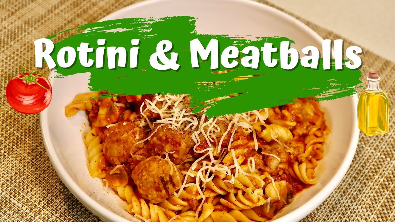 Rotini & Meatballs | ALFREDO & MARINARA! - (How to Make)